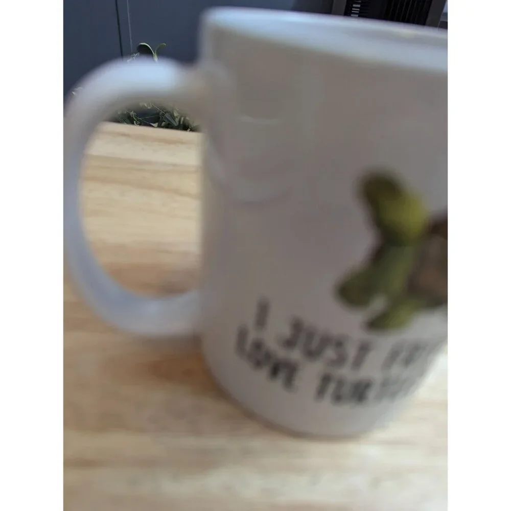 Turtle Mug‎ CVS I just freaking love turtles Ok? 4 inch coffee mug dual side